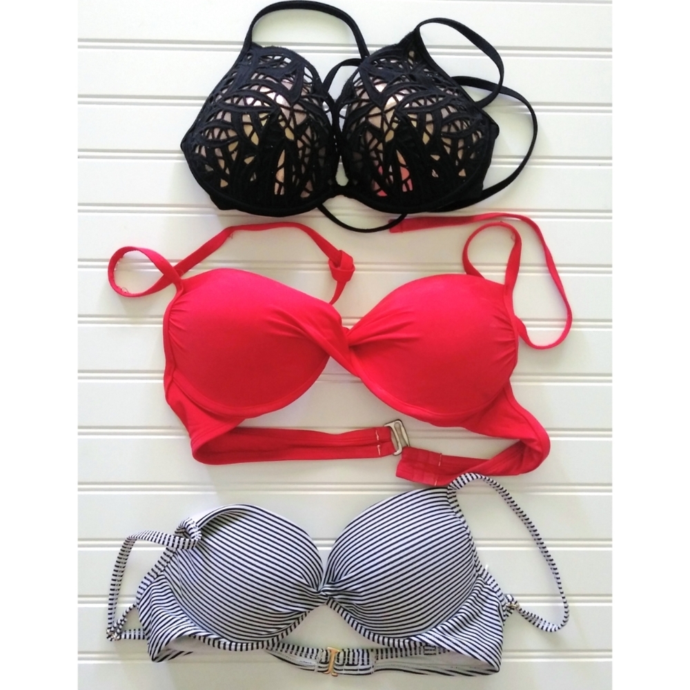 bikini tops lot 36 B various brands